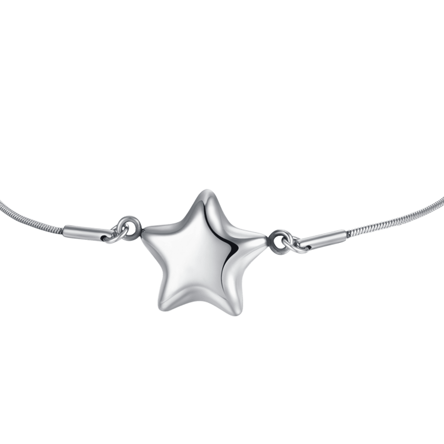 BRACELET FEMME EN ACIER AVEC ÉTOILE PLEINE