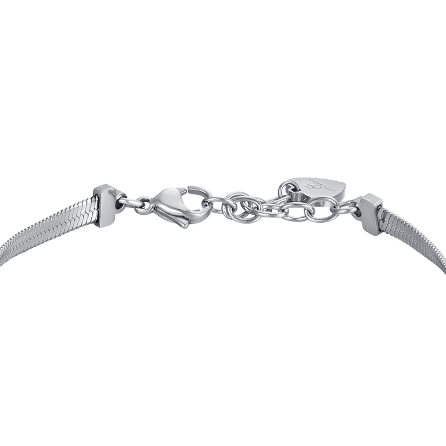 BRACELET POUR FEMME EN ACIER SERPENTÉ AVEC ÉTOILES ET CRISTAUX BLANCS