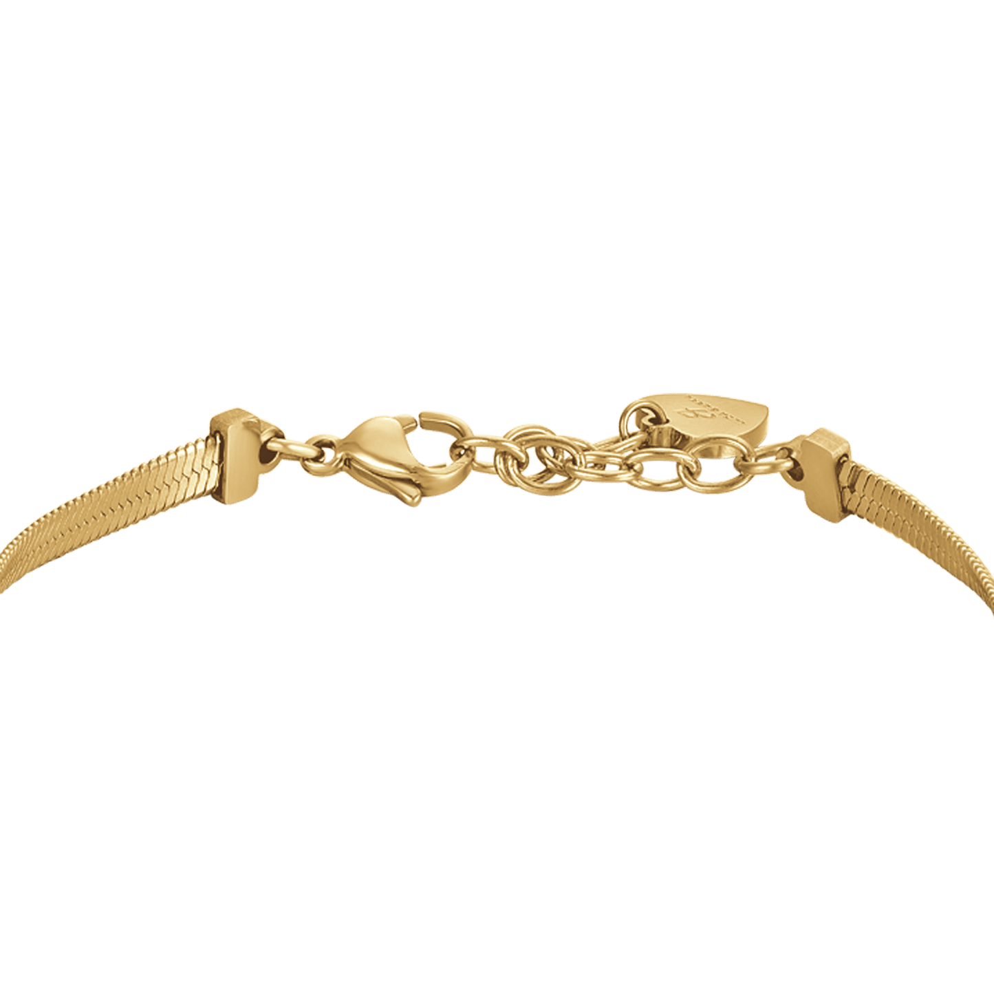 BRACELET POUR FEMME EN ACIER ET OR AVEC ÉTOILES ET CRISTAUX BLANCS (SNAKE IP)