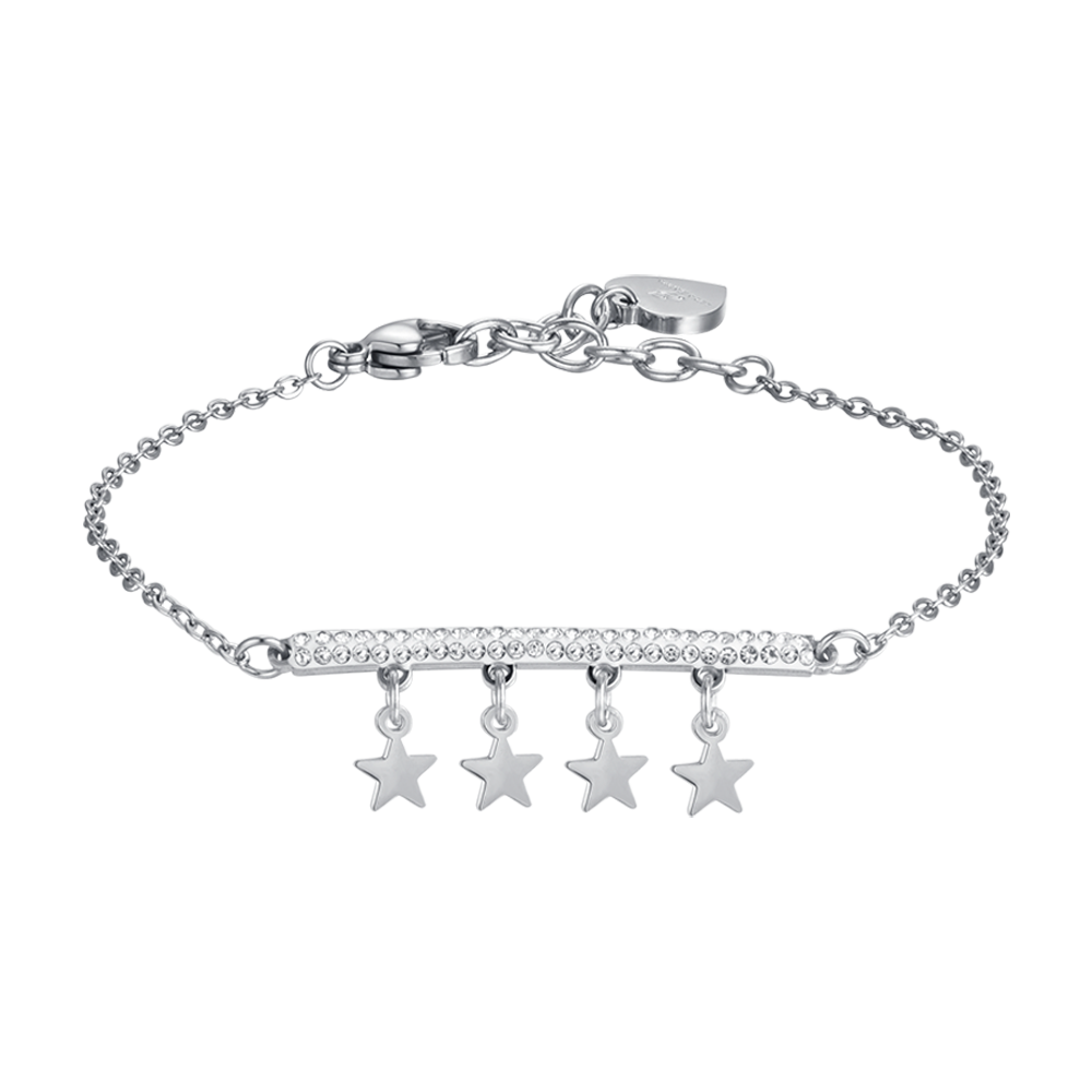 BRACELET ACIER POUR FEMME AVEC ETOILES Luca Barra