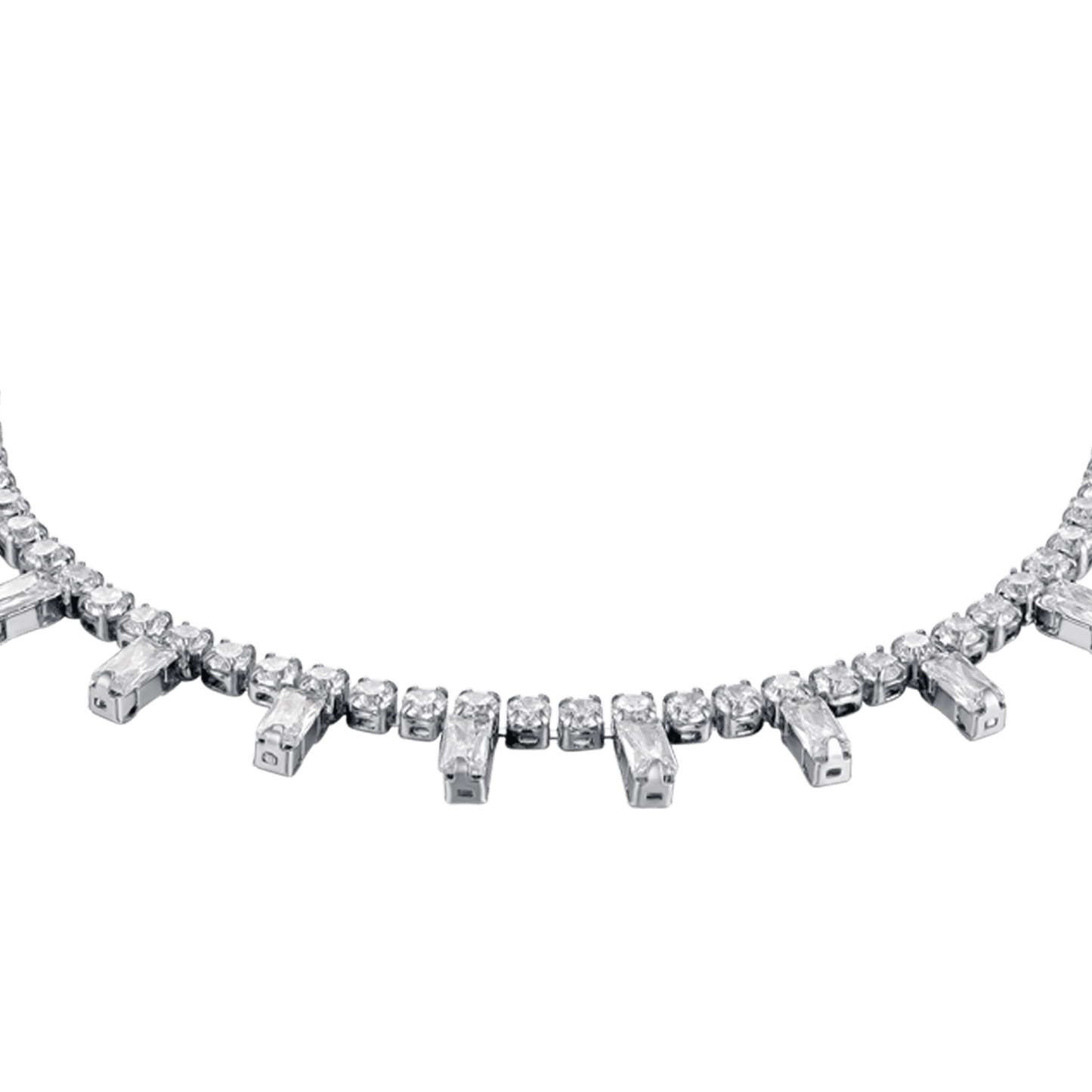 BRACELET FEMME EN ACIER AVEC CRISTAUX BLANCS