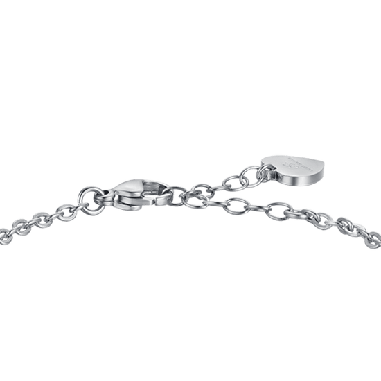 BRACELET FEMME EN ACIER AVEC CRISTAUX BLANCS