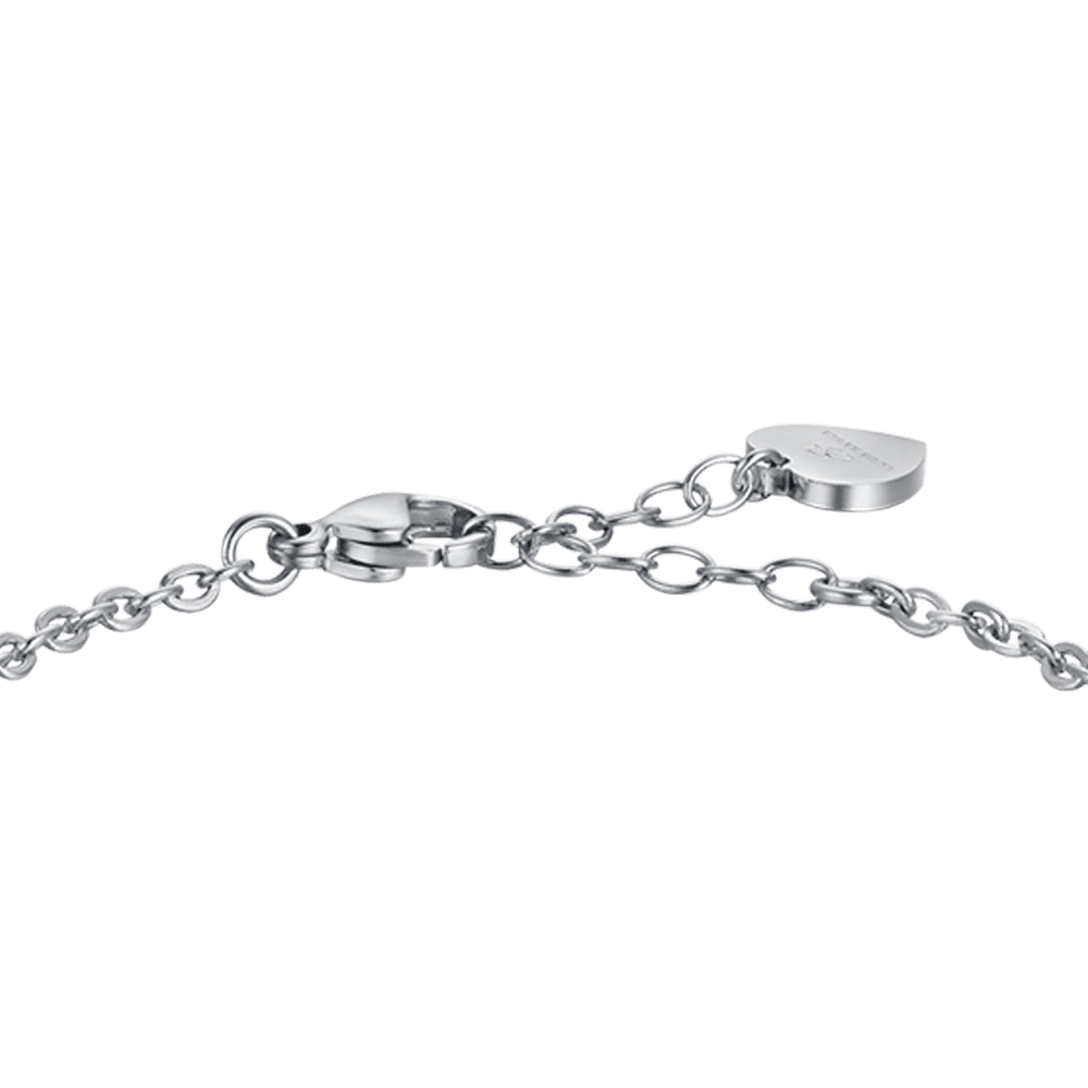 BRACELET ACIER POUR FEMME AVEC CRISTAUX MULTICOLORES