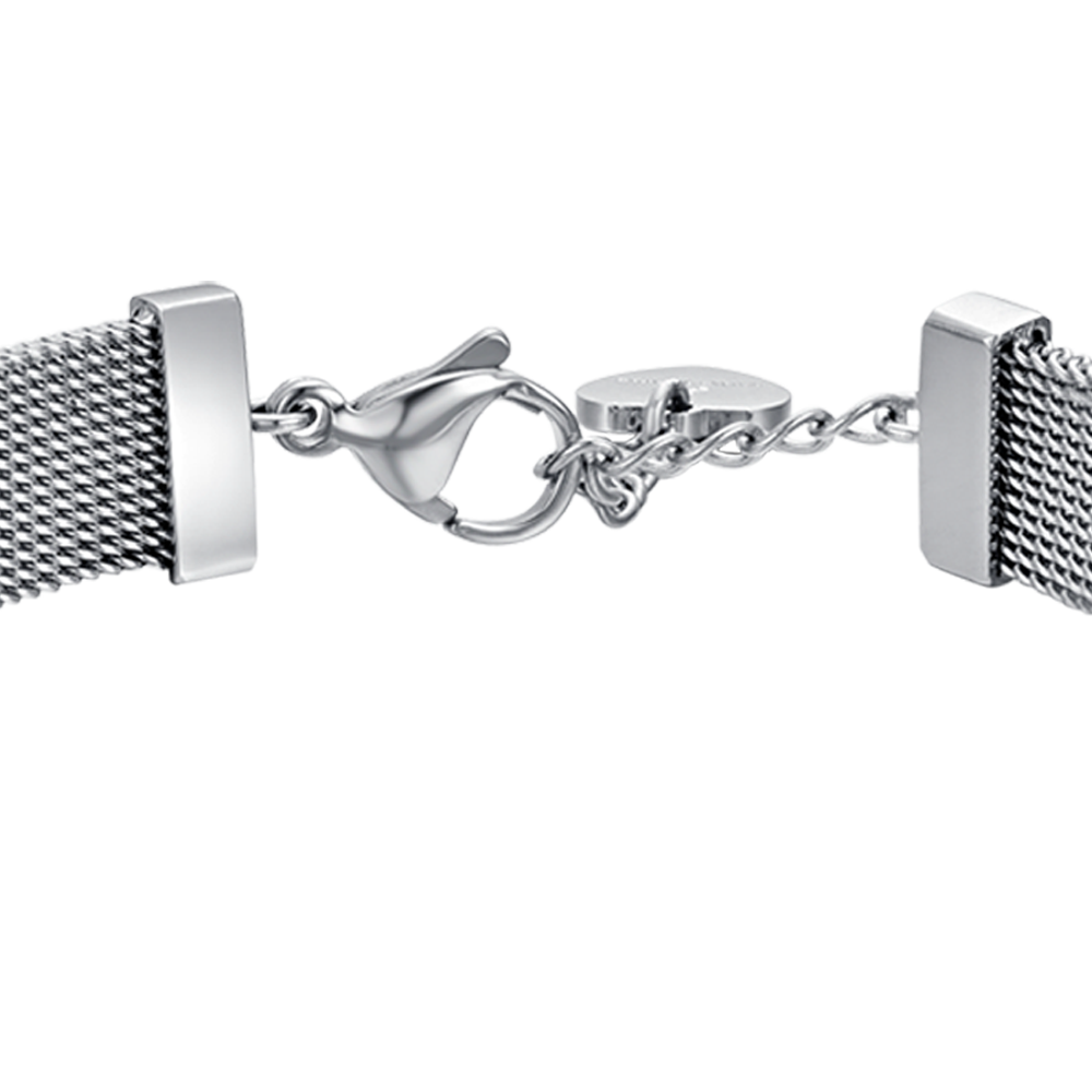 BRACELET FEMME MILANO EN ACIER AVEC ÉTOILE ET CRISTAUX BLANCS