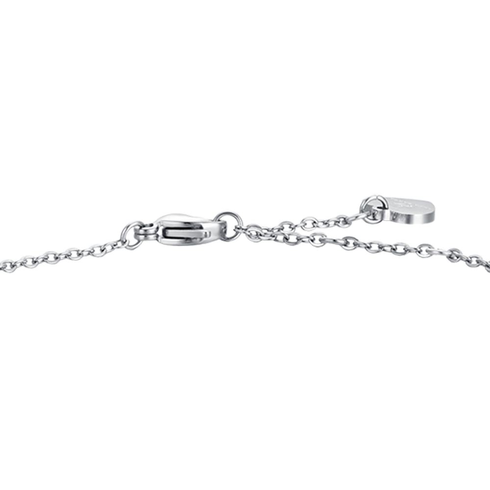 BRACELET EN ACIER POUR FEMME, ÉTOILE AVEC CRISTAUX BLANCS