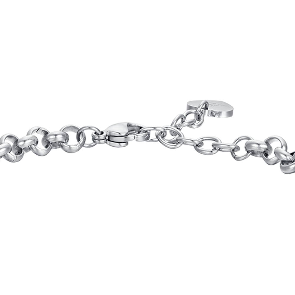 BRACELET POUR FEMME EN ACIER AVEC ETOILES ET CRISTAUX BLANCS Luca Barra