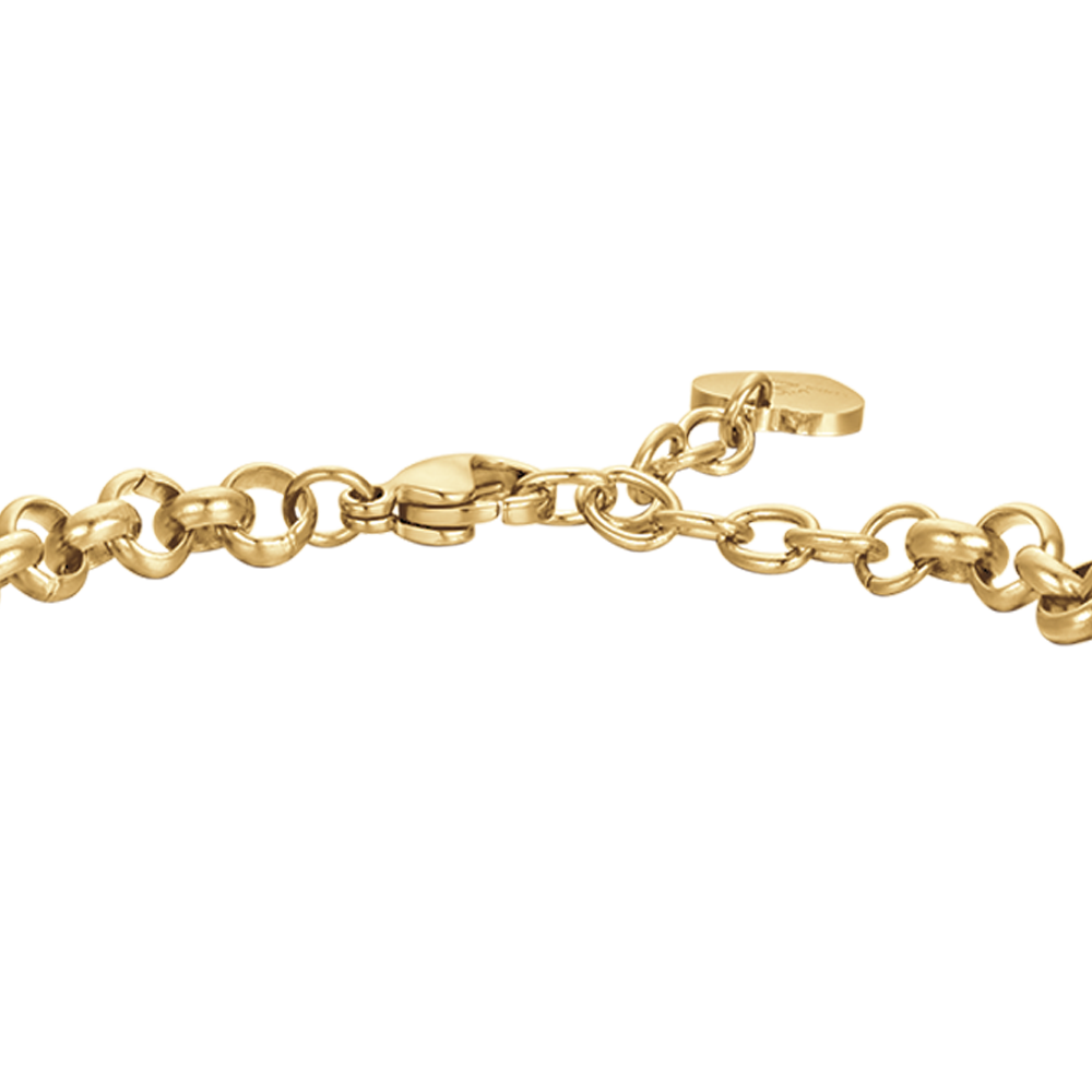 BRACELET POUR FEMME EN ACIER AVEC ETOILES ET CRISTAUX BLANCS Luca Barra