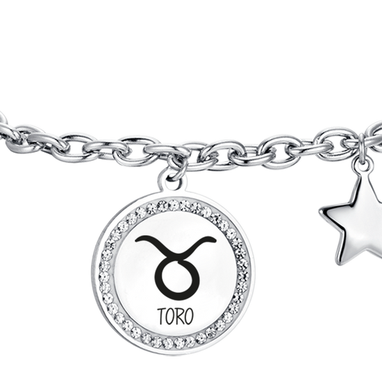 BRACELET EN ACIER POUR LE SIGNE DU ZODIAQUE DU TAUREAU