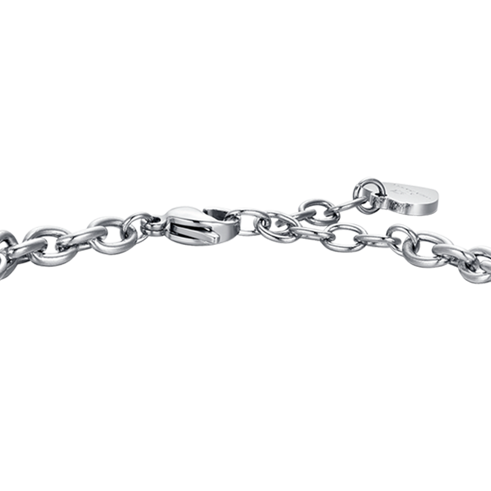 BRACELET FEMME EN ACIER SIGNE DU ZODIAQUE CANCER PLAQUE