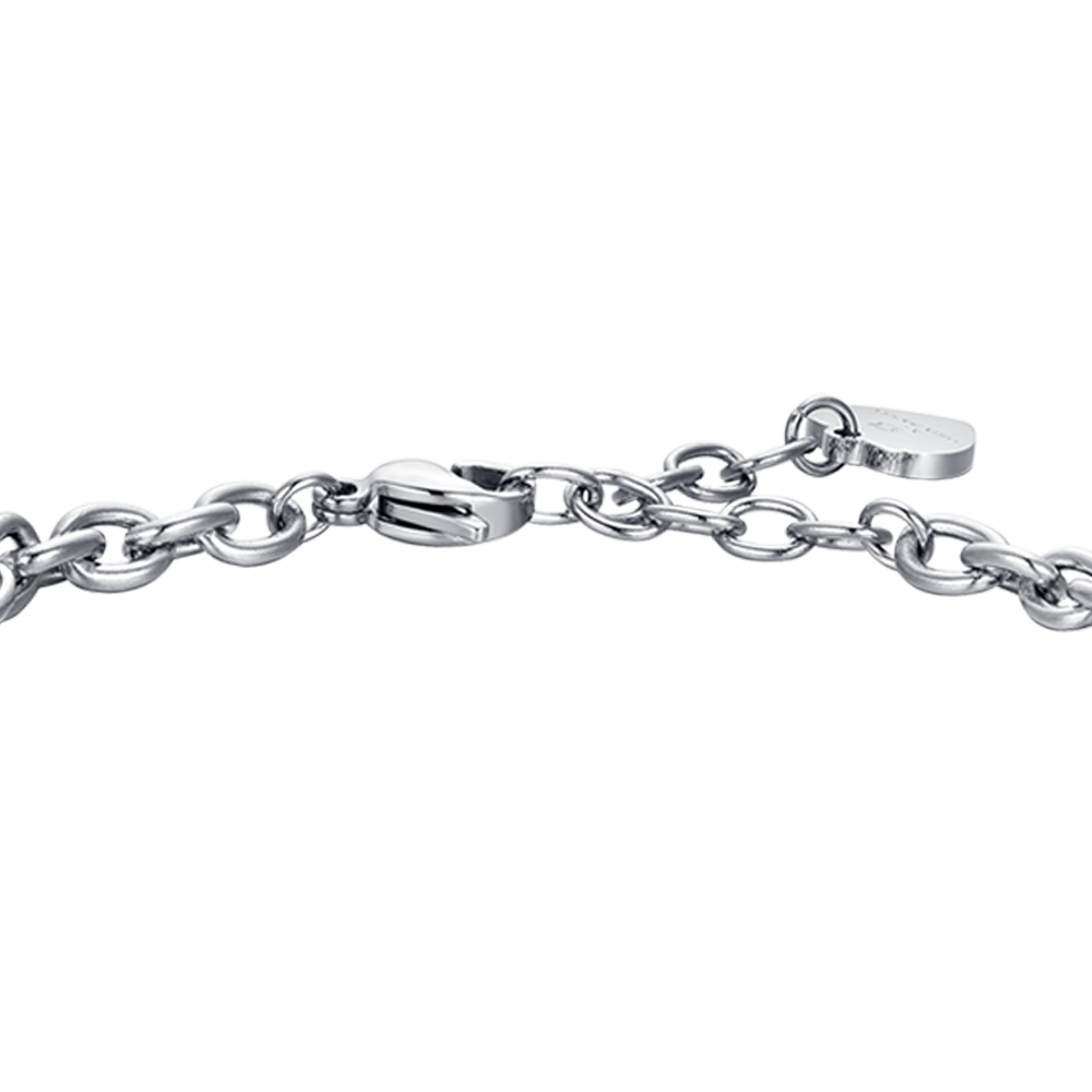 BRACELET FEMME EN ACIER SIGNE DU ZODIAQUE LIBRA PLAQUE