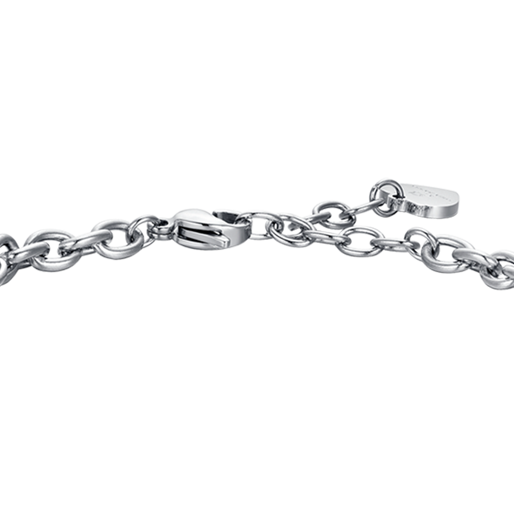 BRACELET FEMME EN ACIER SIGNE ASTROLOGIQUE CAPRICORNE PLAQUE