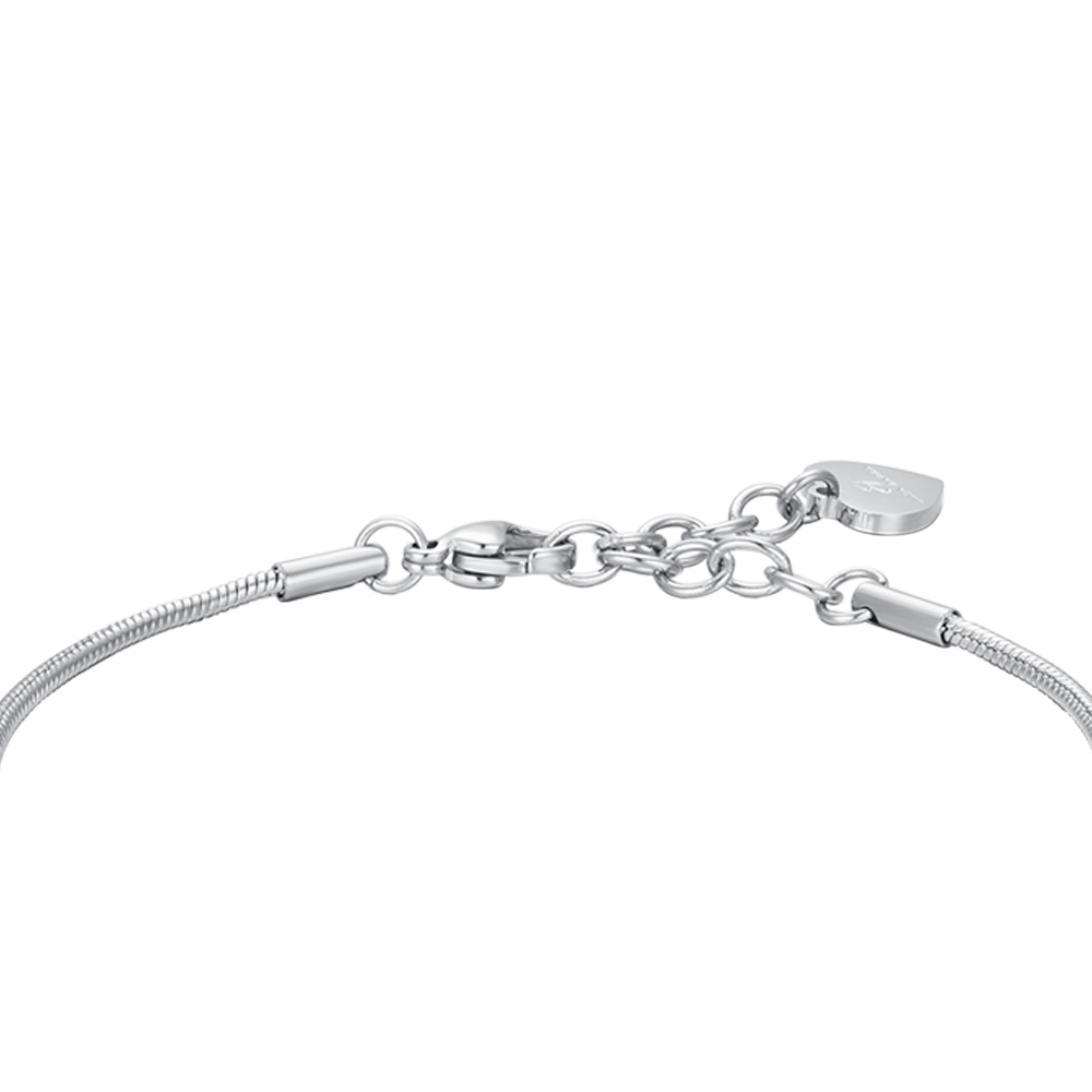 BRACELET FEMME EN ACIER ÉTOILÉ AVEC CRISTAUX BLANCS