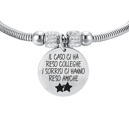 BRACELET ACIER FEMME L'AFFAIRE NOUS A FAIT COLLÈGUES LES SOURIRES NOUS ONT FAIT À