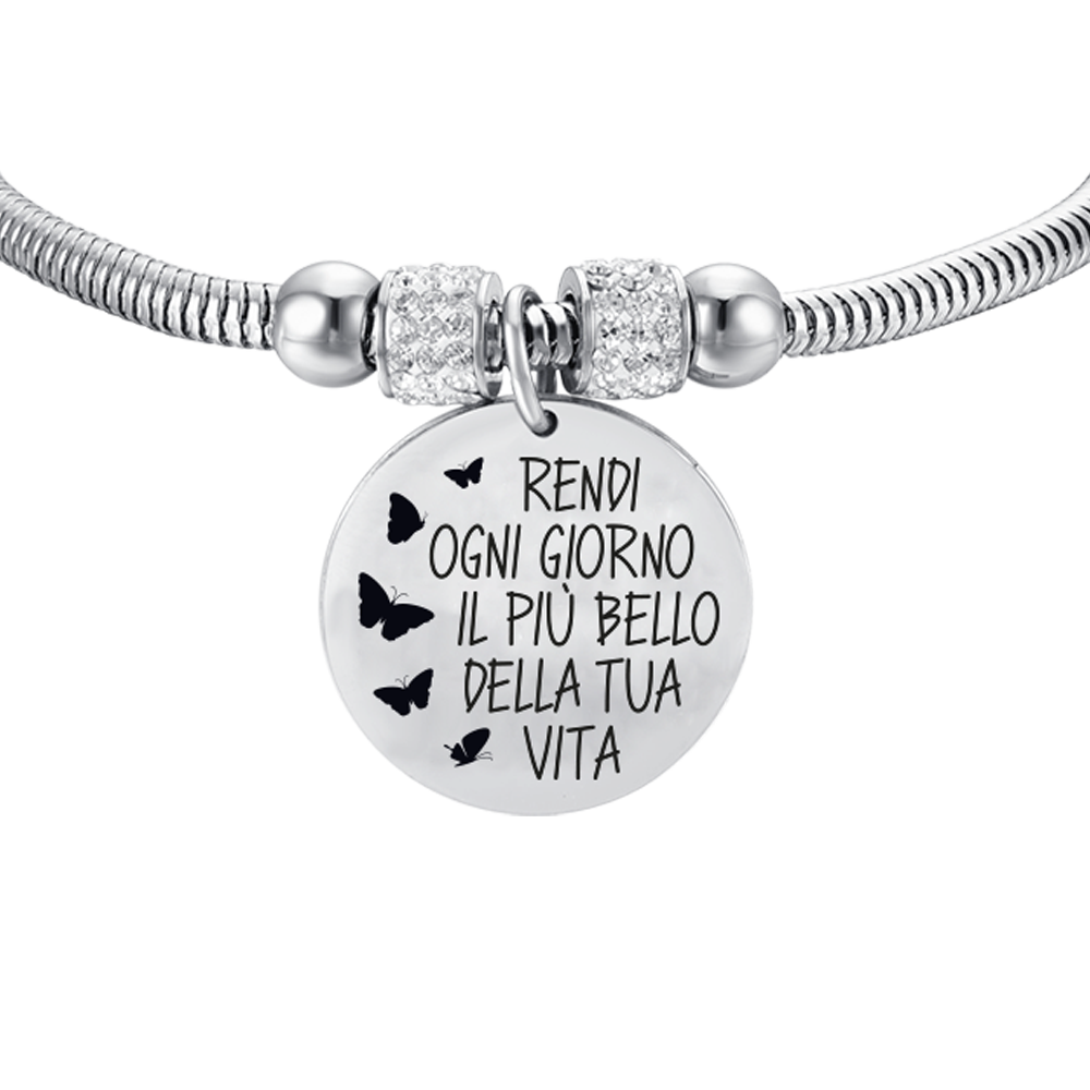 BRACELET EN ACIER POUR FEMMES FAITES DE CHAQUE JOUR LE PLUS BEAU JOUR DE VOTRE VIE
