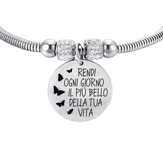 BRACELET EN ACIER POUR FEMMES FAITES DE CHAQUE JOUR LE PLUS BEAU JOUR DE VOTRE VIE
