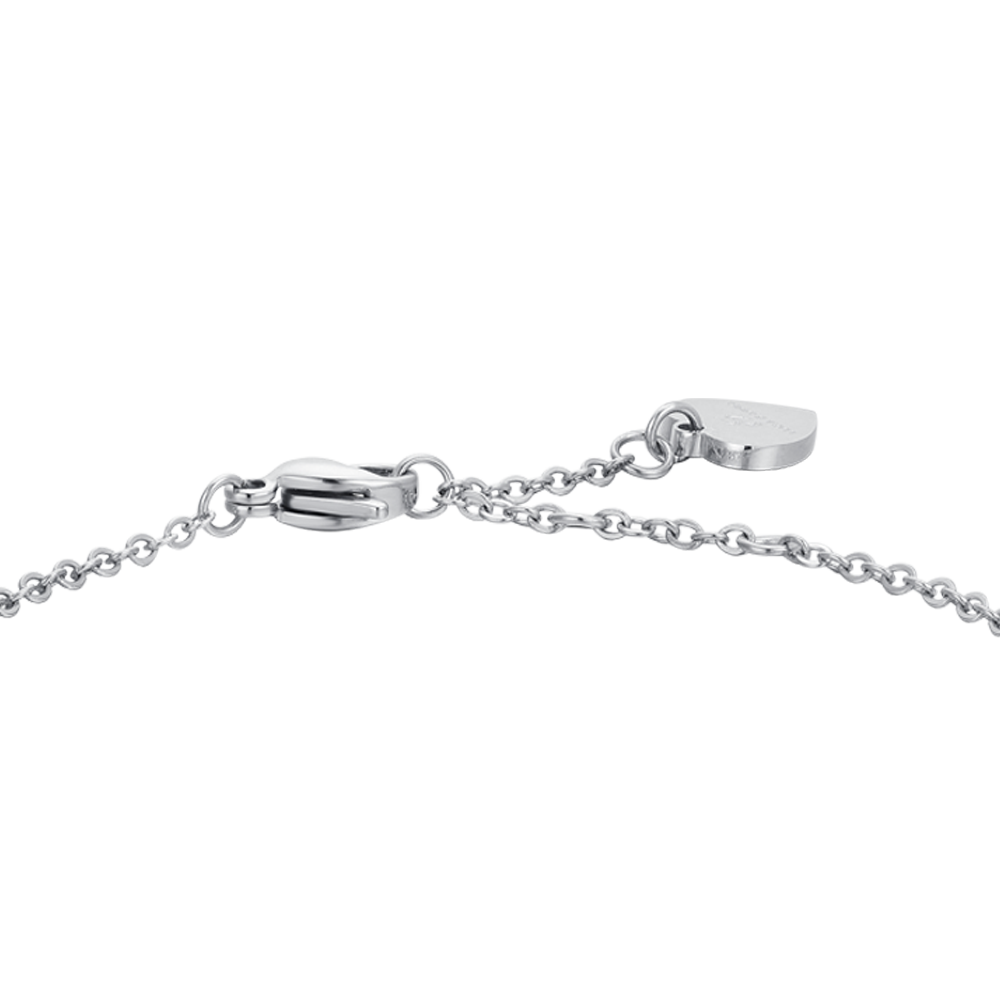 BRACELET FEMME EN ACIER AGATE BLANC