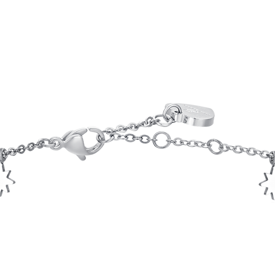 BRACELET FEMME SISSI ÉTOILE ET CRISTAUX EN ACIER