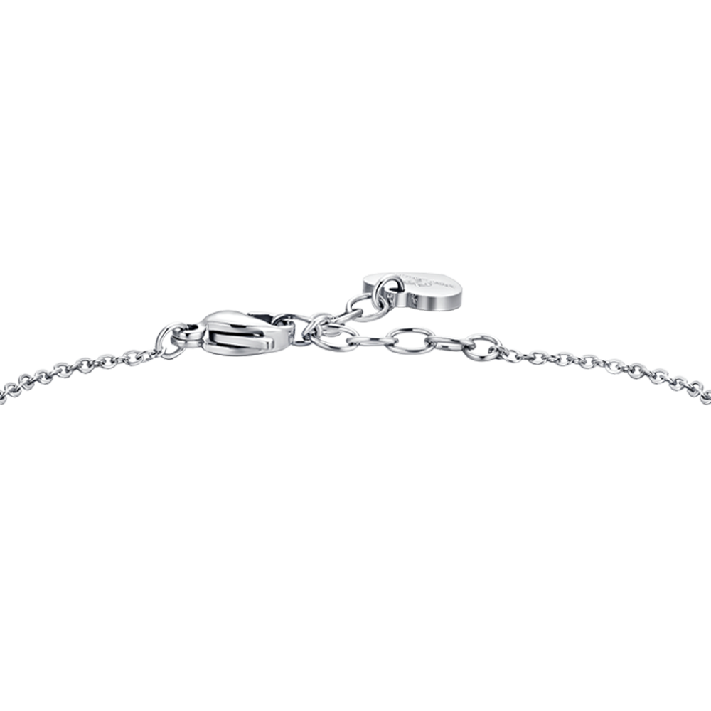 BRACELET FEMME EN ACIER AVEC PAPILLON ET ZIRCON CUBIQUE