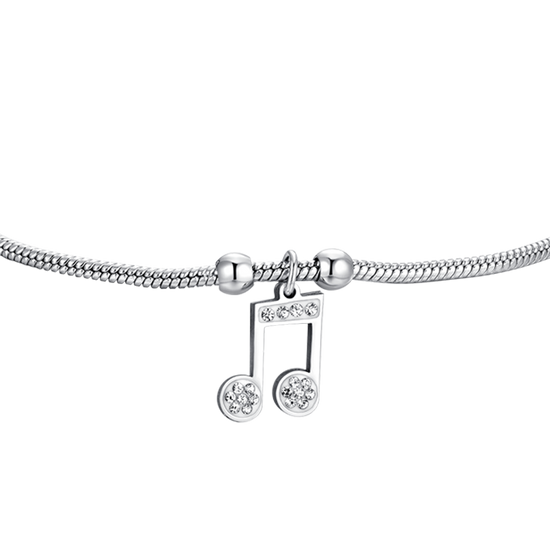 BRACELET FEMME EN ACIER AVEC NOTE DE MUSIQUE
