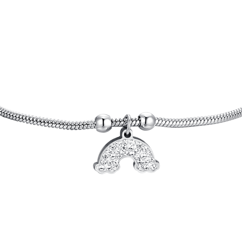 BRACELET FEMME EN ACIER ARC-EN-CIEL