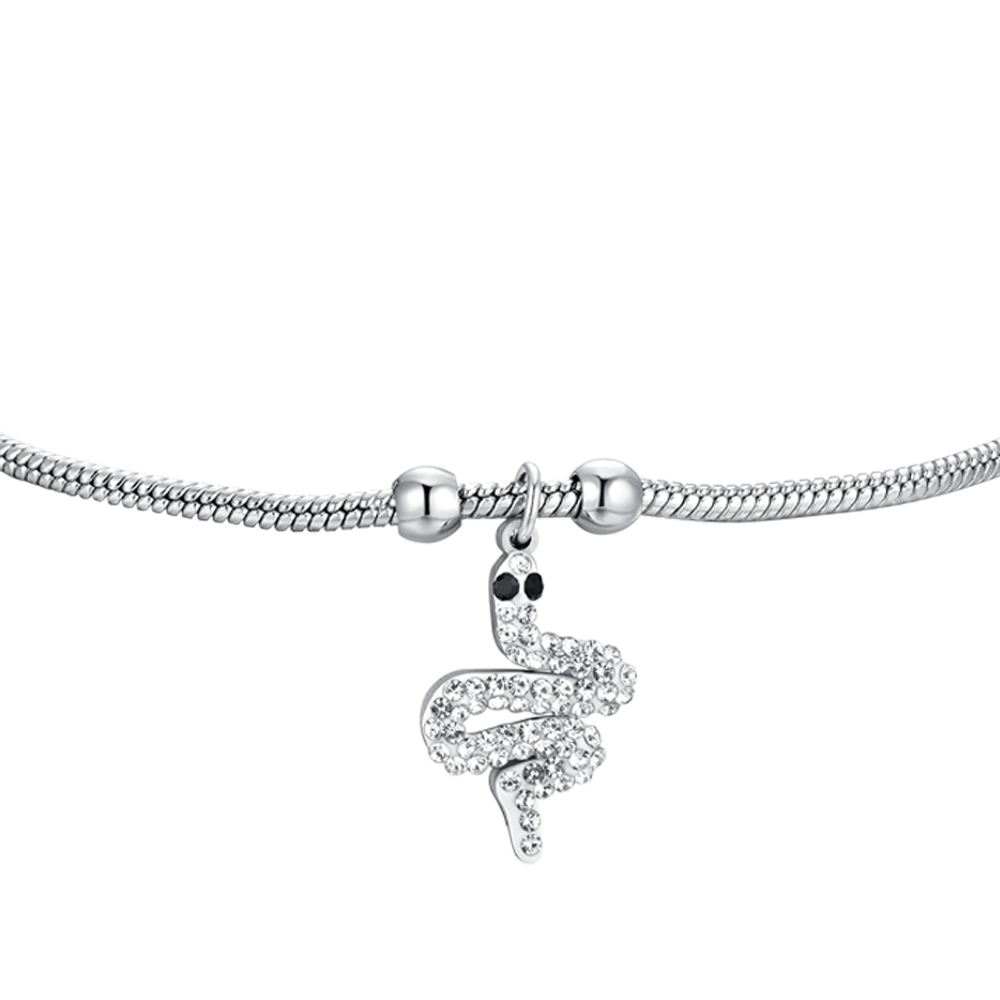 BRACELET FEMME EN ACIER AVEC SERPENT