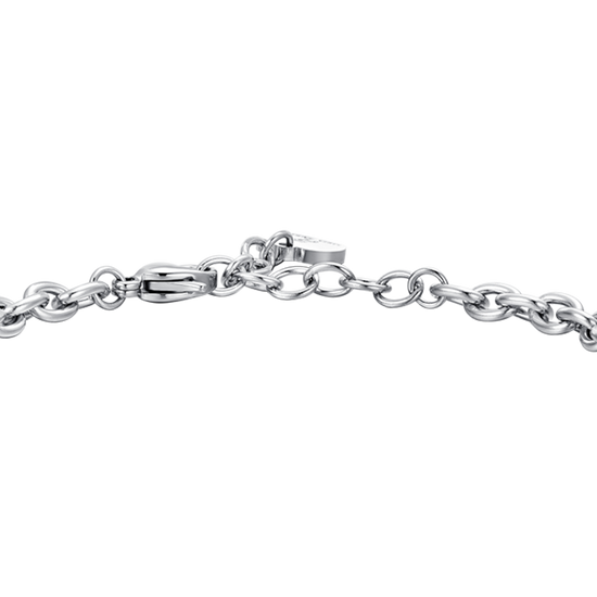 BRACELET FEMME EN ACIER TOURNANT AVEC TRÈFLE À QUATRE FEUILLES