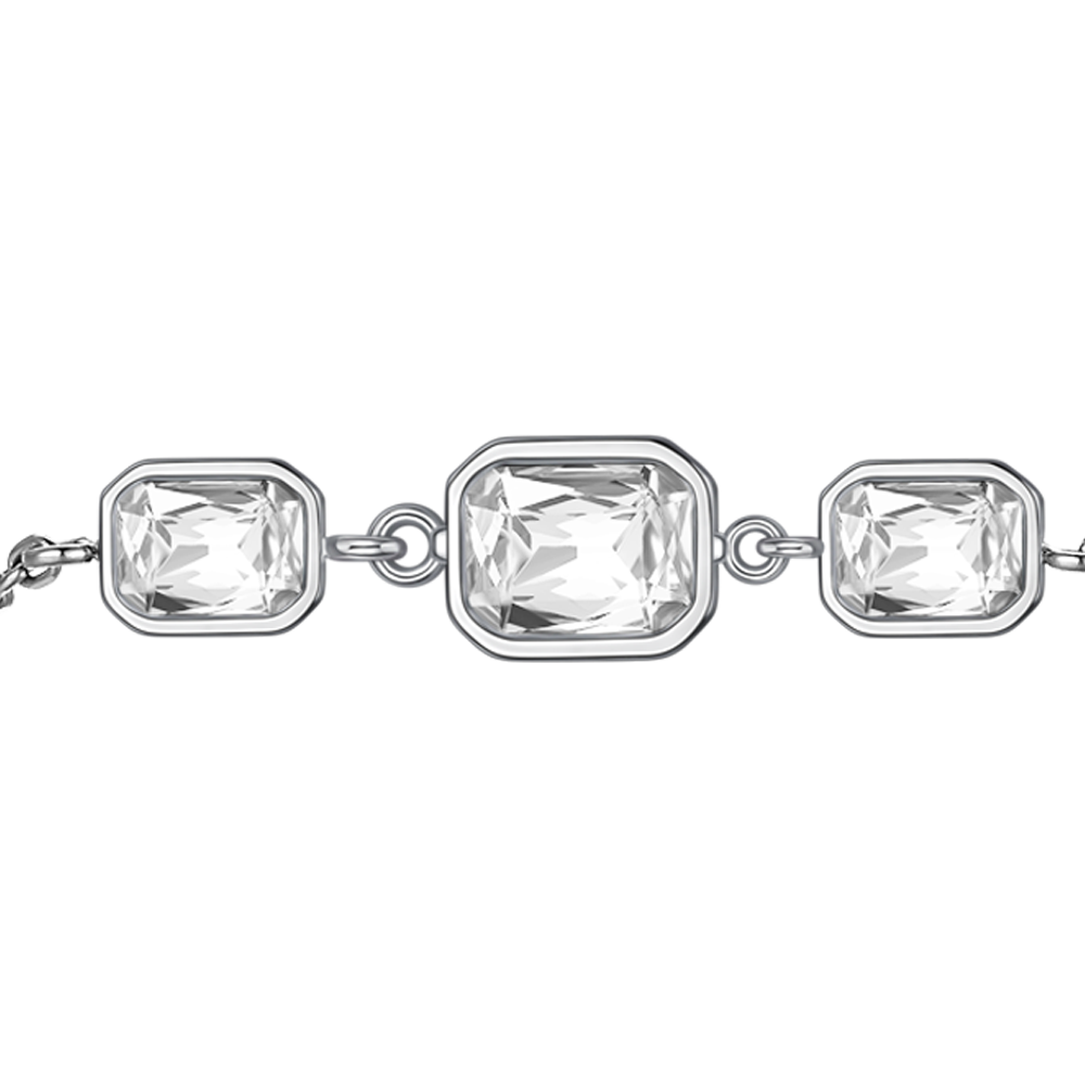 BRACCIALE DONNA CON CRISTALLI BIANCHI