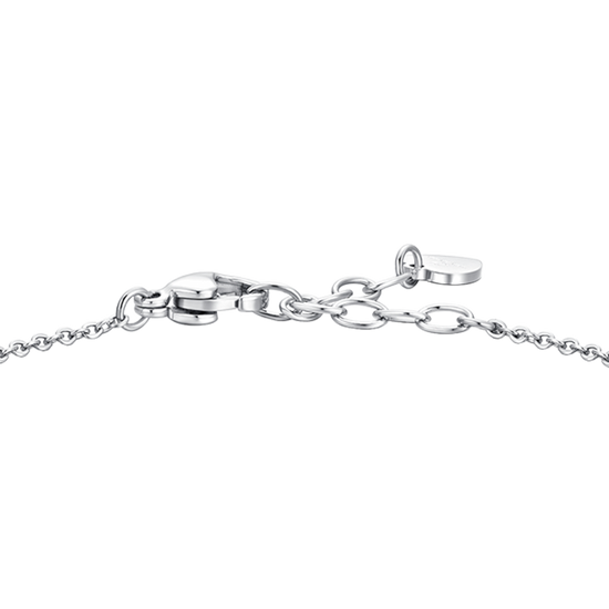 BRACCIALE DONNA IN ACCIAIO CON ZIRCONI ROSA E BIANCHI