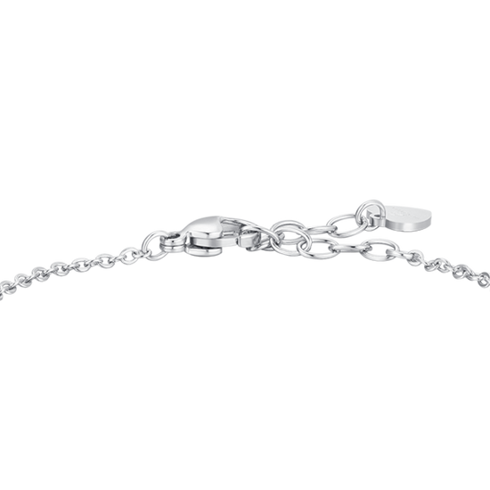 BRACCIALE DONNA IN ACCIAIO, STELLA CON ZIRCONE BIANCO, LUNE E STELLE IP ROSE