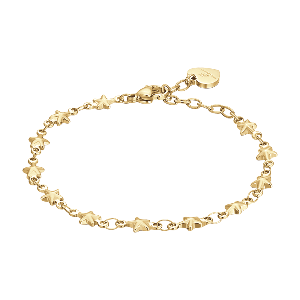IP BRACELET FEMME EN ACIER DORÉ AVEC ÉTOILES