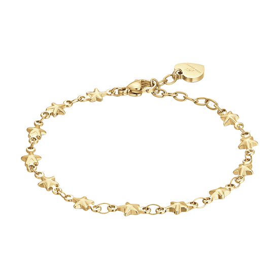 IP BRACELET FEMME EN ACIER DORÉ AVEC ÉTOILES