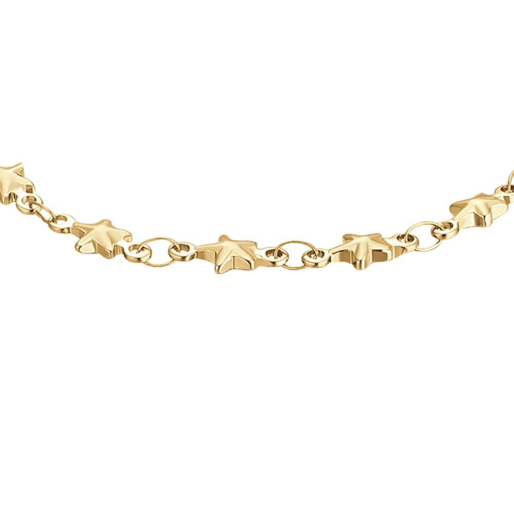 IP BRACELET FEMME EN ACIER DORÉ AVEC ÉTOILES