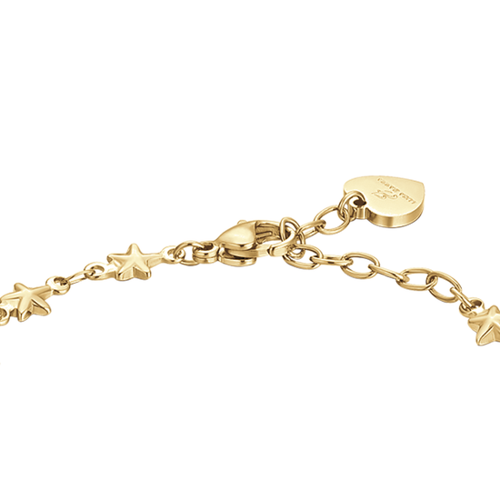 IP BRACELET FEMME EN ACIER DORÉ AVEC ÉTOILES
