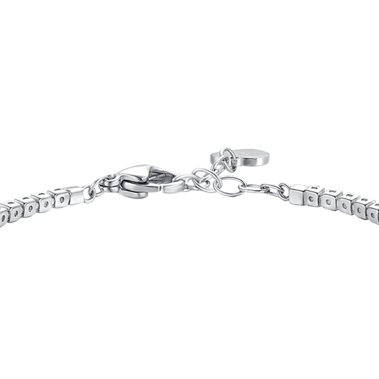 BRACCIALE TENNIS DONNA IN ACCIAIO CON ZIRCONI VIOLA