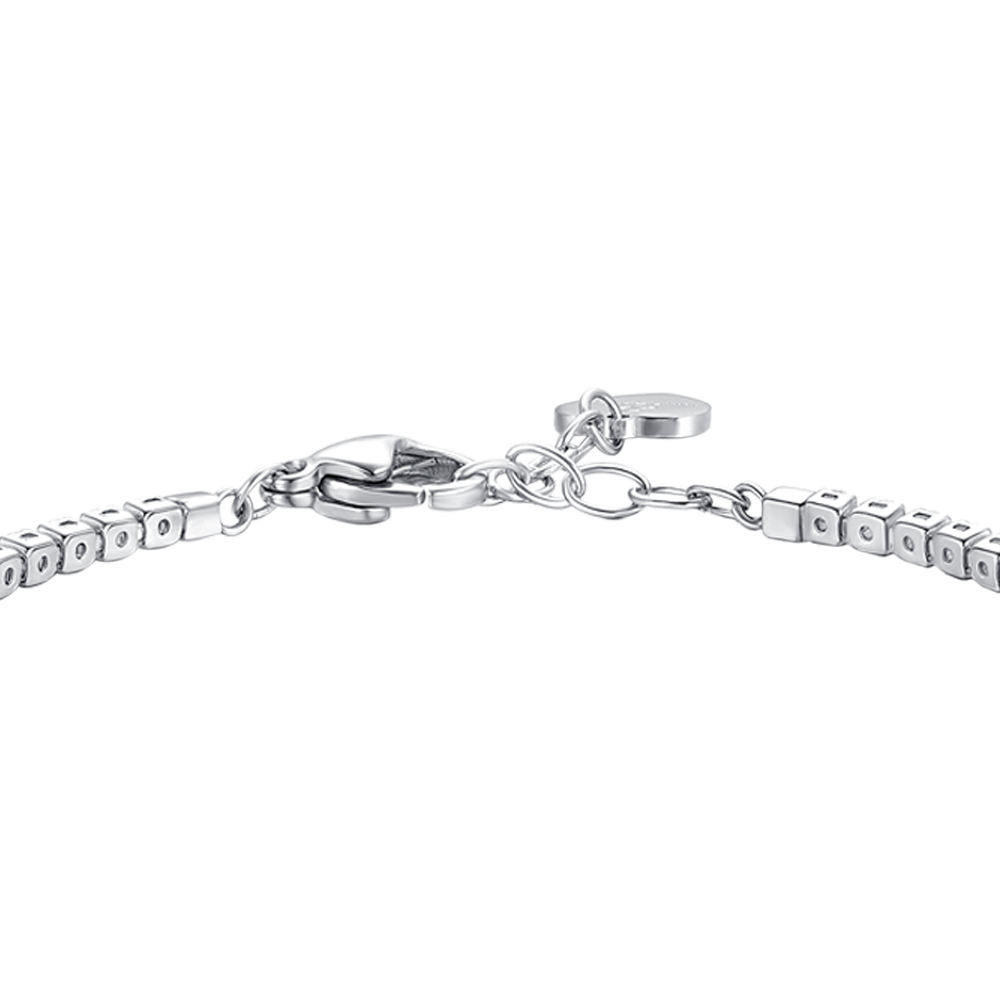 BRACCIALE TENNIS DONNA IN ACCIAIO CON ZIRCONI VIOLA