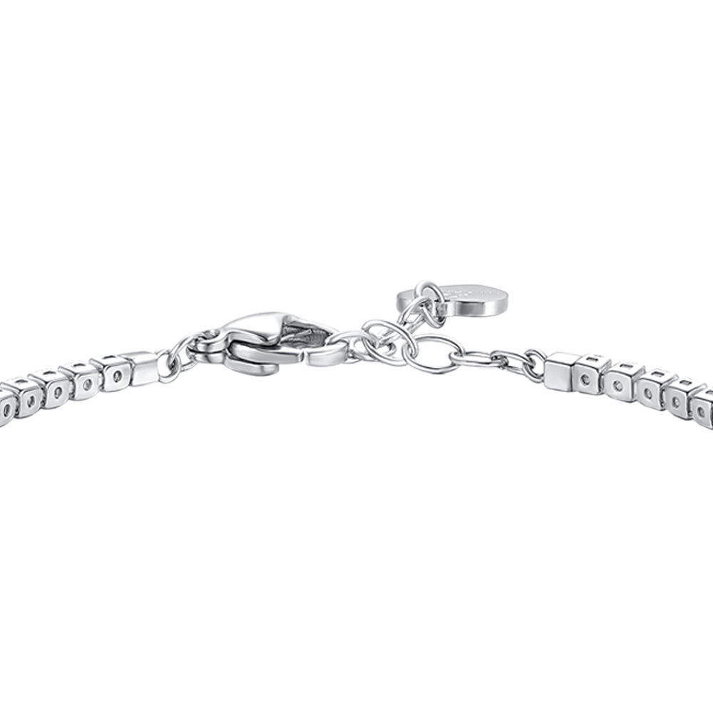 BRACCIALE TENNIS DONNA IN ACCIAIO CON ZIRCONI MULTICOLOR