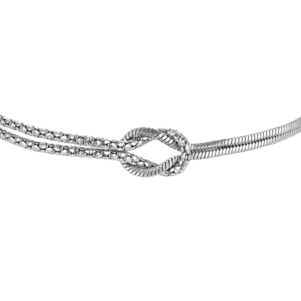 BRACCIALE DONNA IN ACCIAIO CON NODO