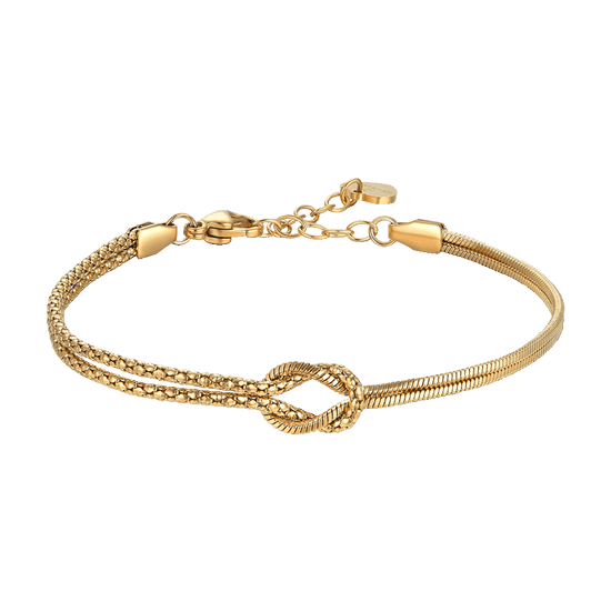 BRACCIALE DONNA IN ACCIAIO IP GOLD CON NODO