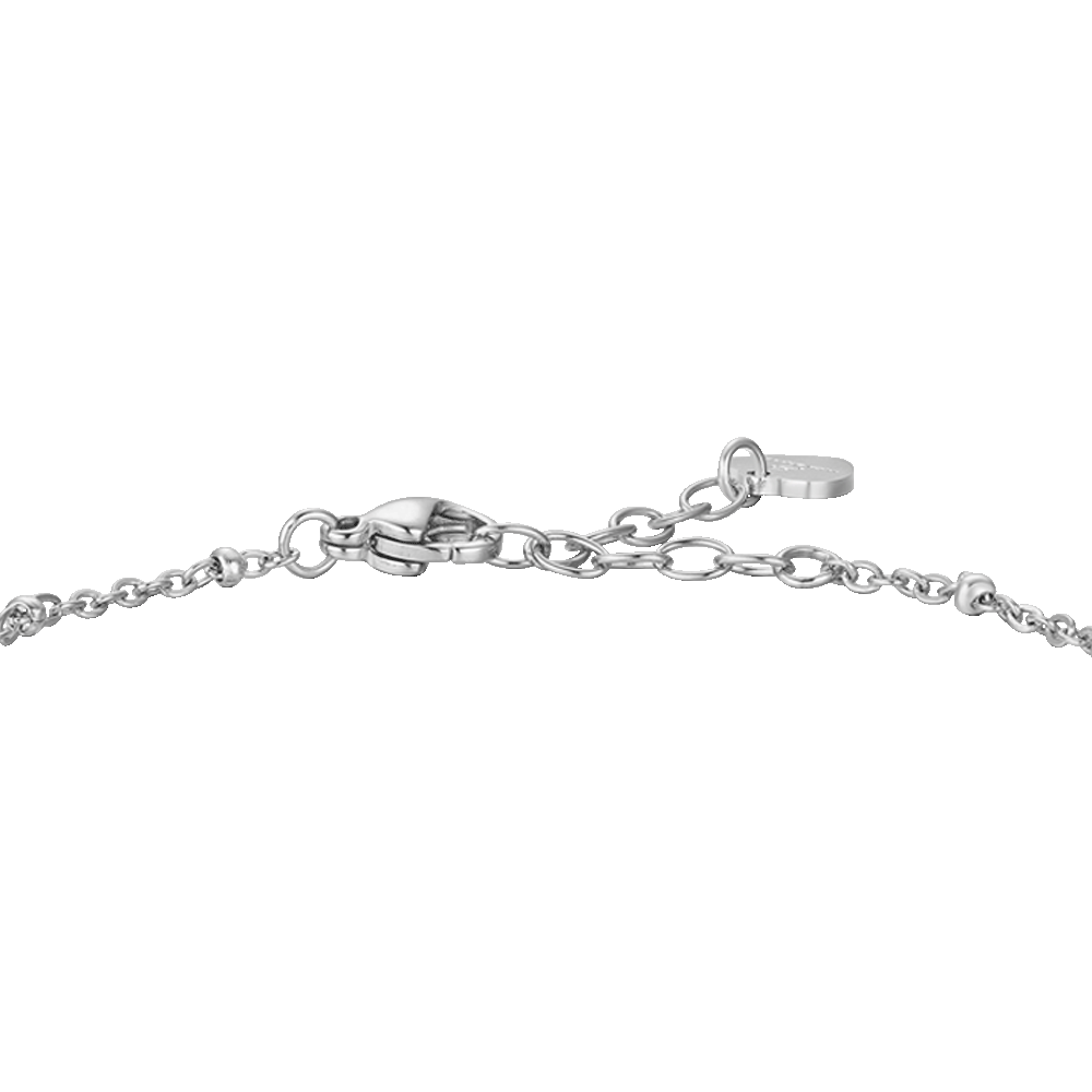BRACCIALE DONNA IN ACCIAIO CON ALBERO DELLA VITA E ZIRCONI BIANCHI