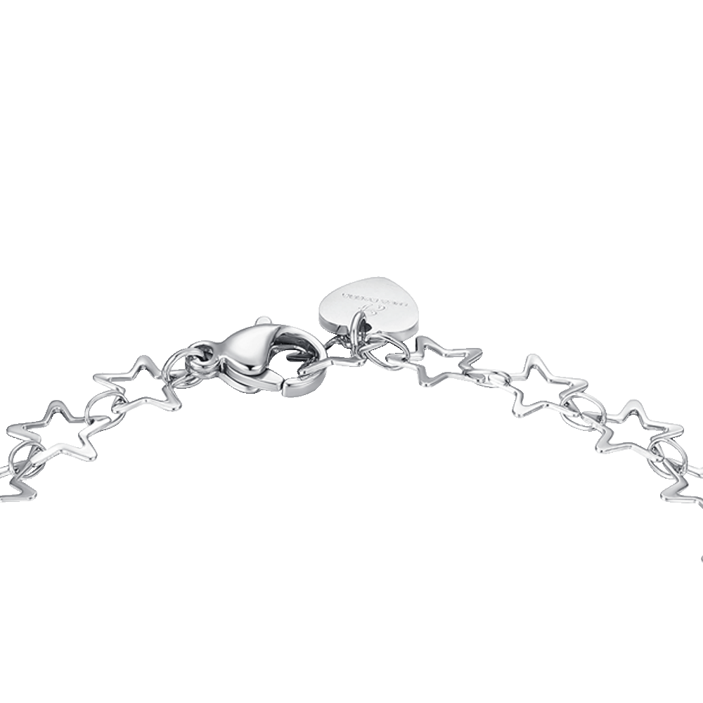BRACCIALE DONNA IN ACCIAIO CON STELLE