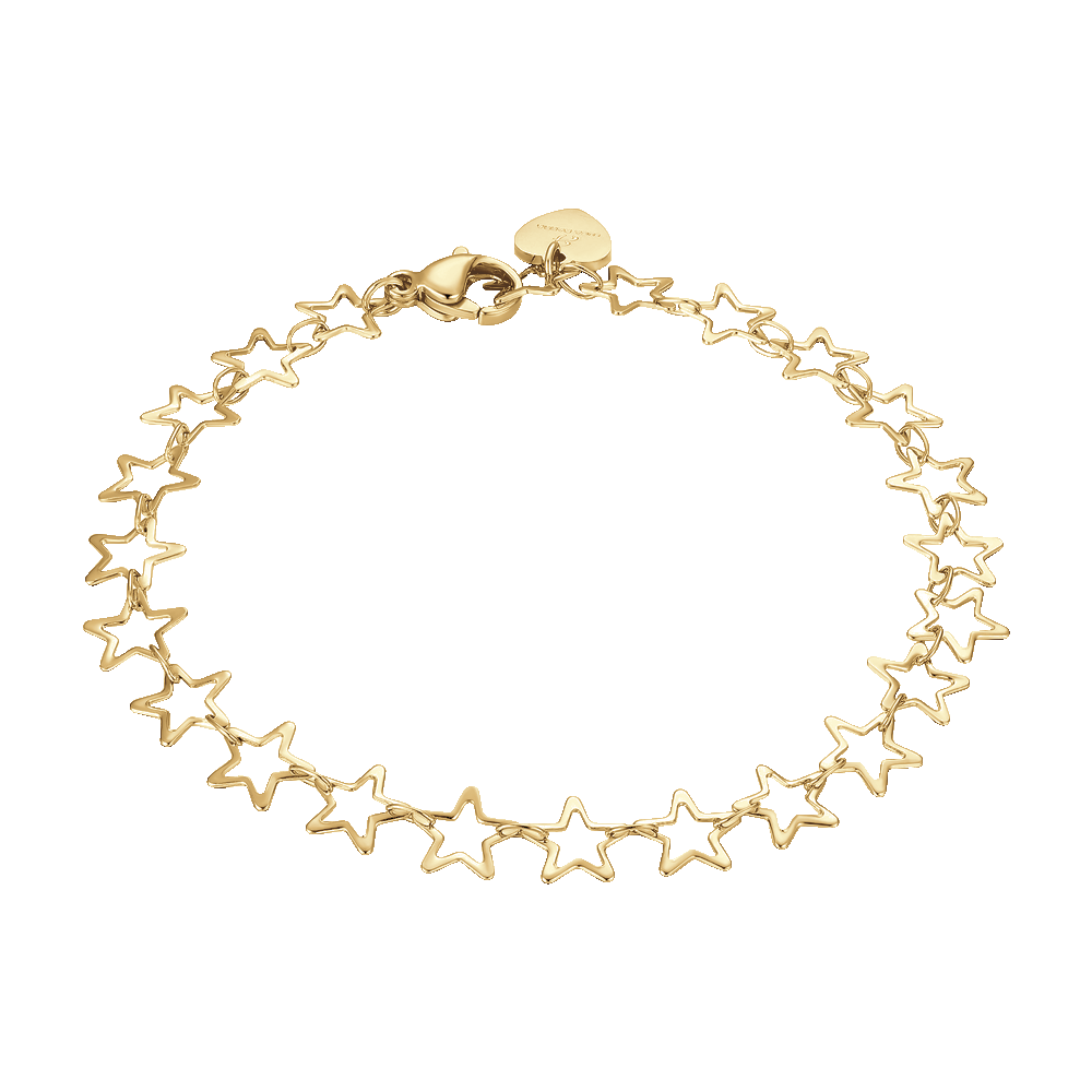 IP BRACELET FEMME EN ACIER DORÉ AVEC ÉTOILES