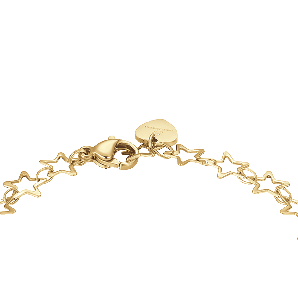 IP BRACELET FEMME EN ACIER DORÉ AVEC ÉTOILES