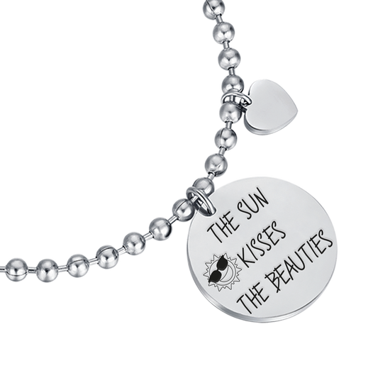 LE SOLEIL EMBRASSE LES BEAUTES BRACELET FEMME EN ACIER