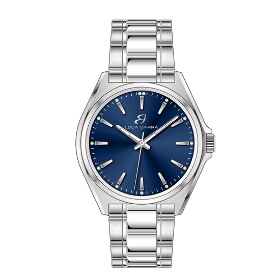 OROLOGIO UOMO IN ACCIAIO CON QUADRANTE BLU