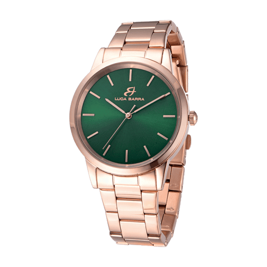 MONTRE POUR HOMME AVEC BOÎTIER EN ACIER PLAQUÉ OR CADRAN PLAQUÉ OR