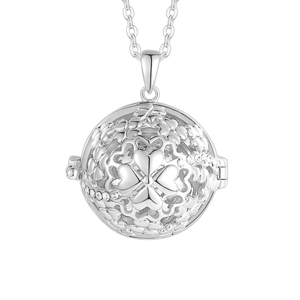 COLLIER ANGE EN ACIER INOXYDABLE, PENDANT QUADRIFOGLIO EN MÉTAL Luca Barra