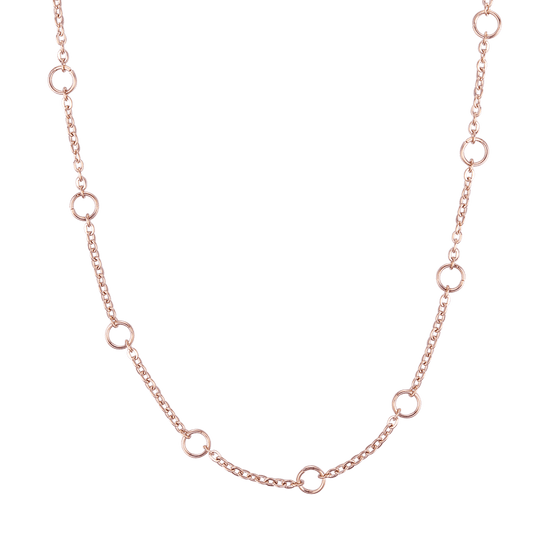 COLLIER FEMME IP ROSE ACIER Luca Barra