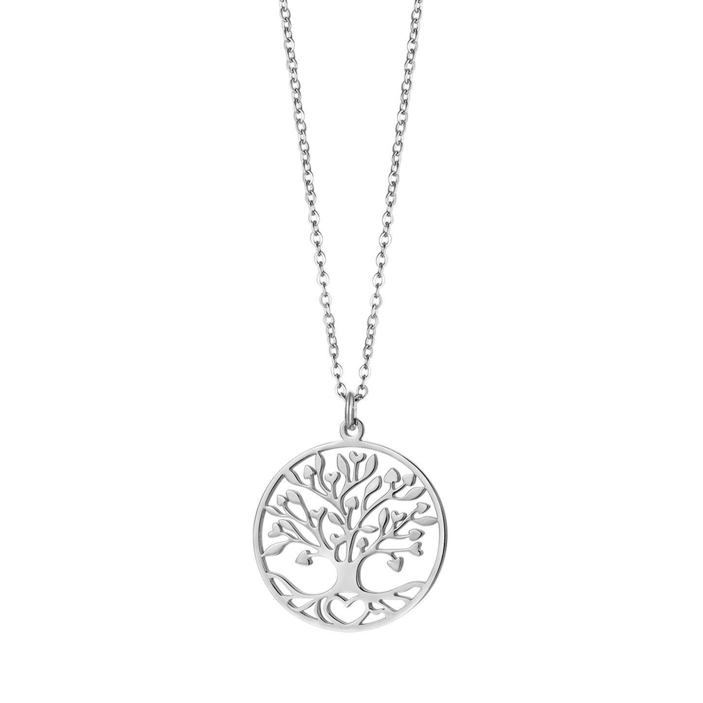 COLLIER EN ACIER POUR FEMME AVEC ARBRE DE VIE Luca Barra