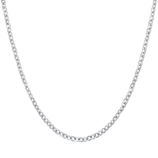 COLLIER LONG EN ACIER POUR FEMMES POUR BRELOQUES AVEC FERMOIR