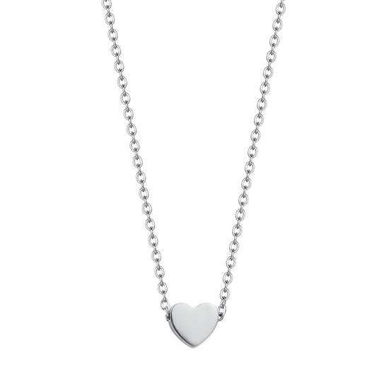 COLLIER EN ACIER AVEC COEUR Luca Barra